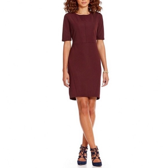 Daniel Cremieux Dresses & Skirts - Cremieux Elda Eggplant Sheath Dress Size S